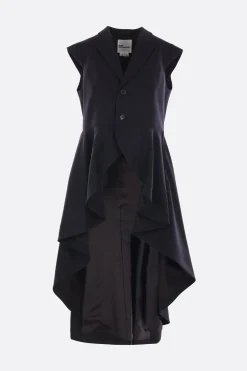 Capispalla>NOIR KEI NINOMIYA giacca smanicata in lana Nero