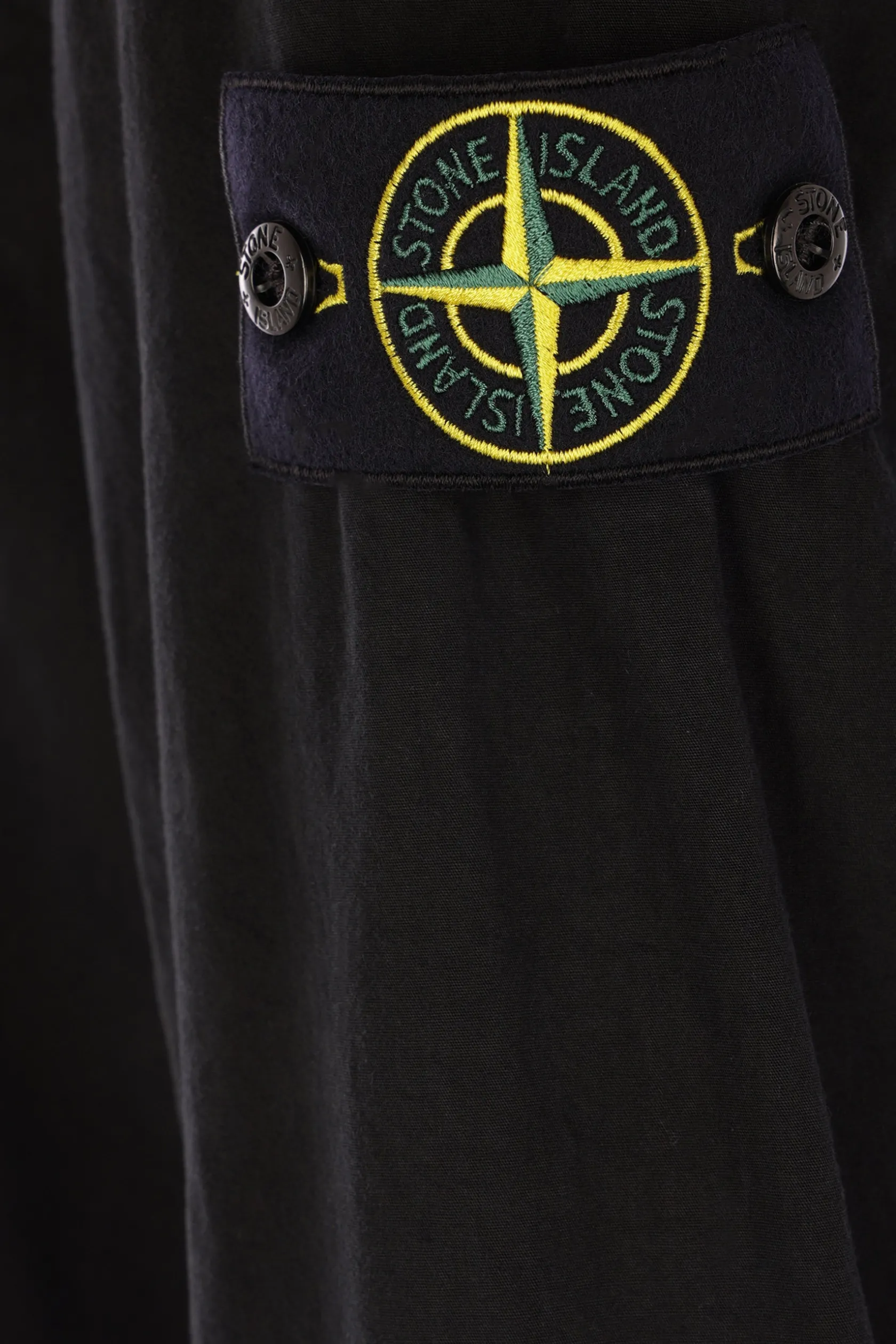 Capispalla>STONE ISLAND giacca-camicia in cotone Nero