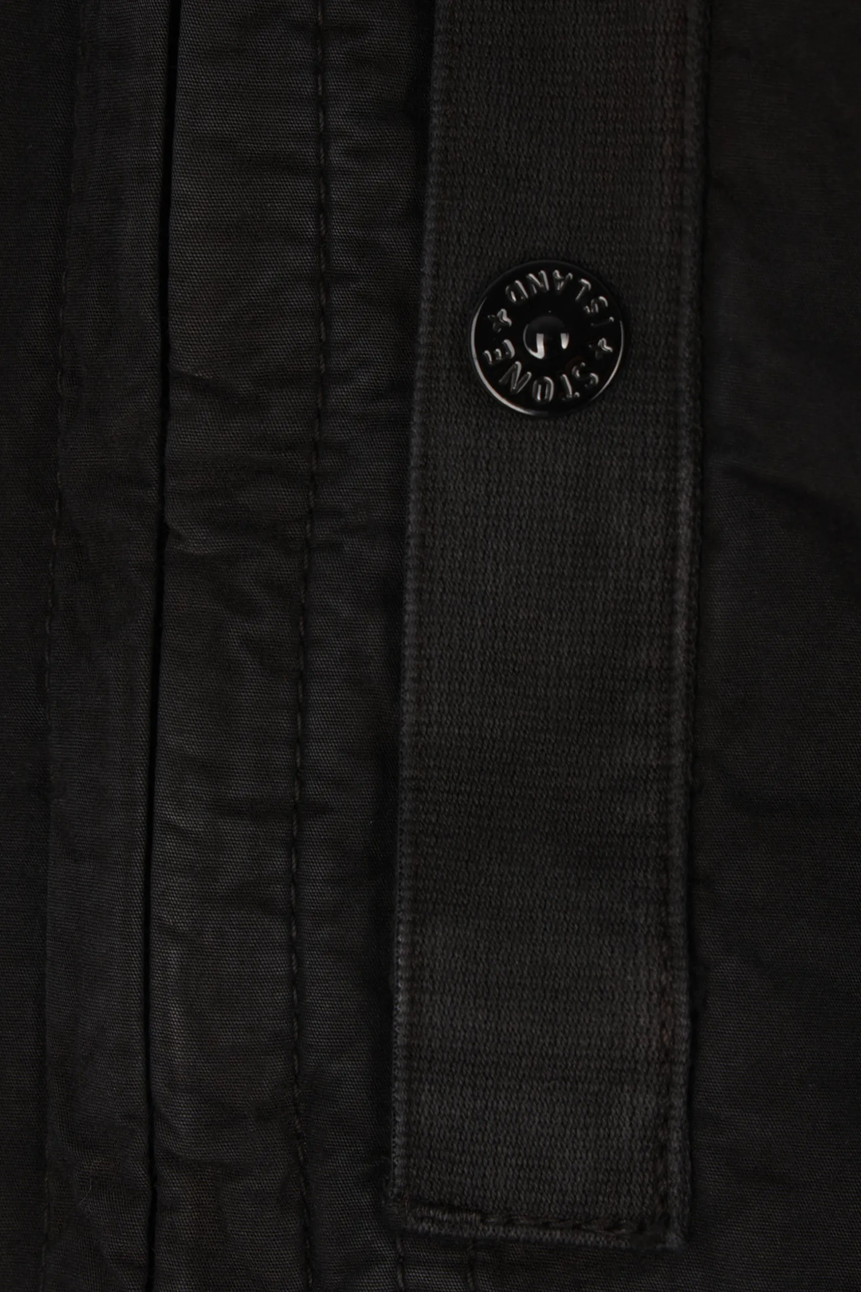 Capispalla>STONE ISLAND giacca-camicia in cotone Nero
