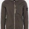 Capispalla>STONE ISLAND giacca-camicia in ECONYL® Verde