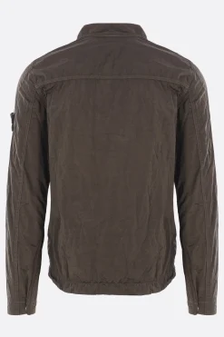 Capispalla>STONE ISLAND giacca-camicia in ECONYL® Verde