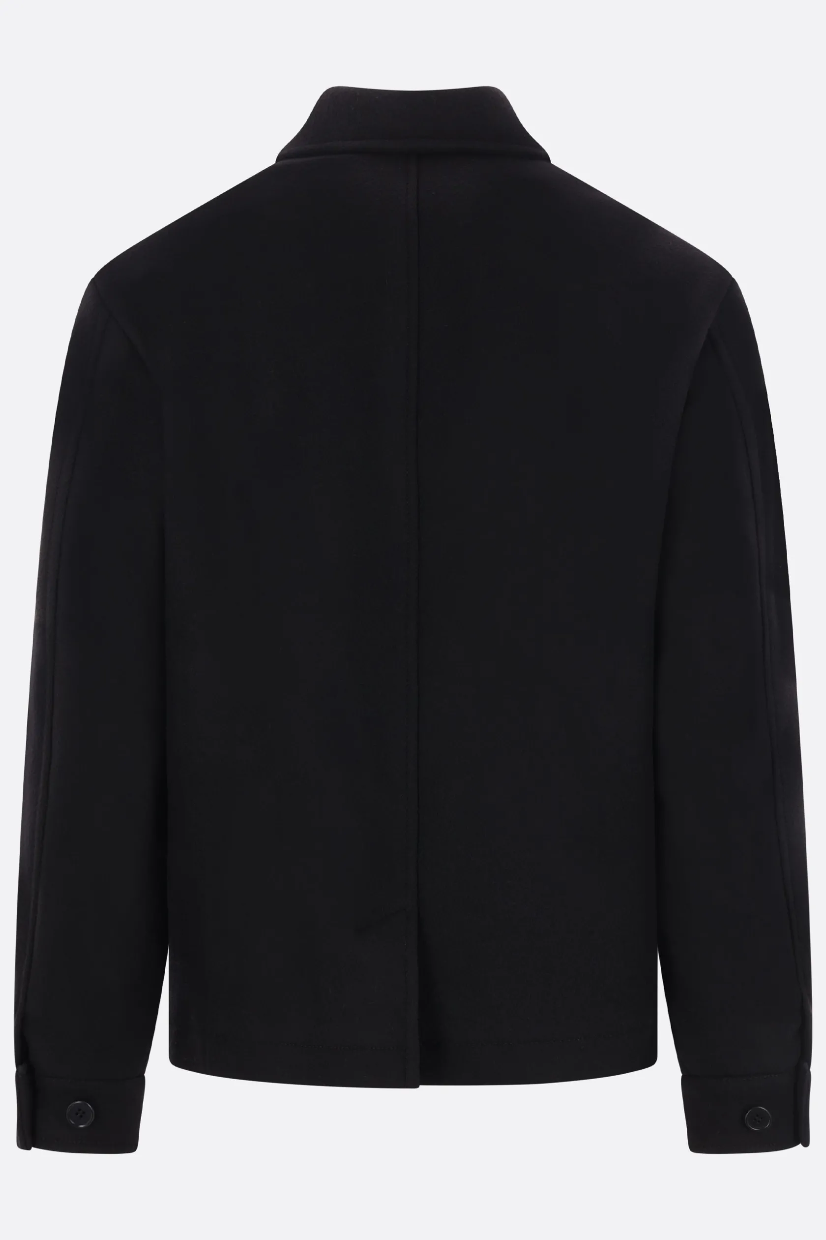 Capispalla>META CAMPANIA COLLECTIVE giacca-camicia in lana Nero