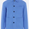 Capispalla>META CAMPANIA COLLECTIVE giacca-camicia in popeline Blu