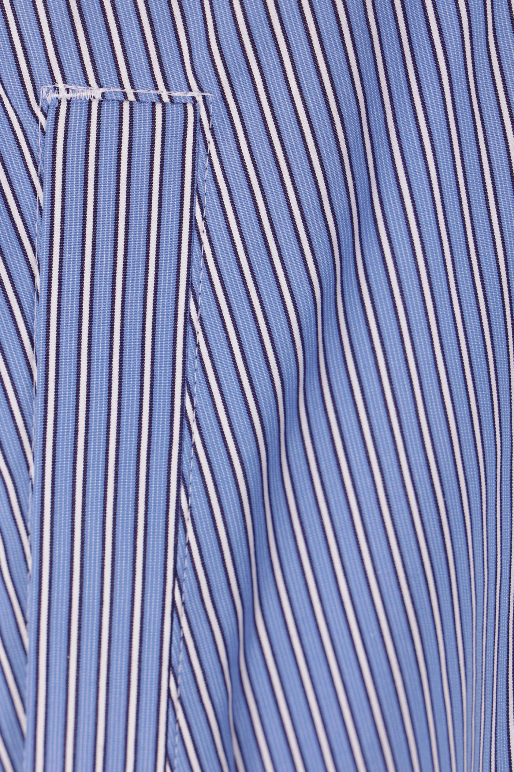 Capispalla>SACAI giacca-camicia in popeline a righe Blu