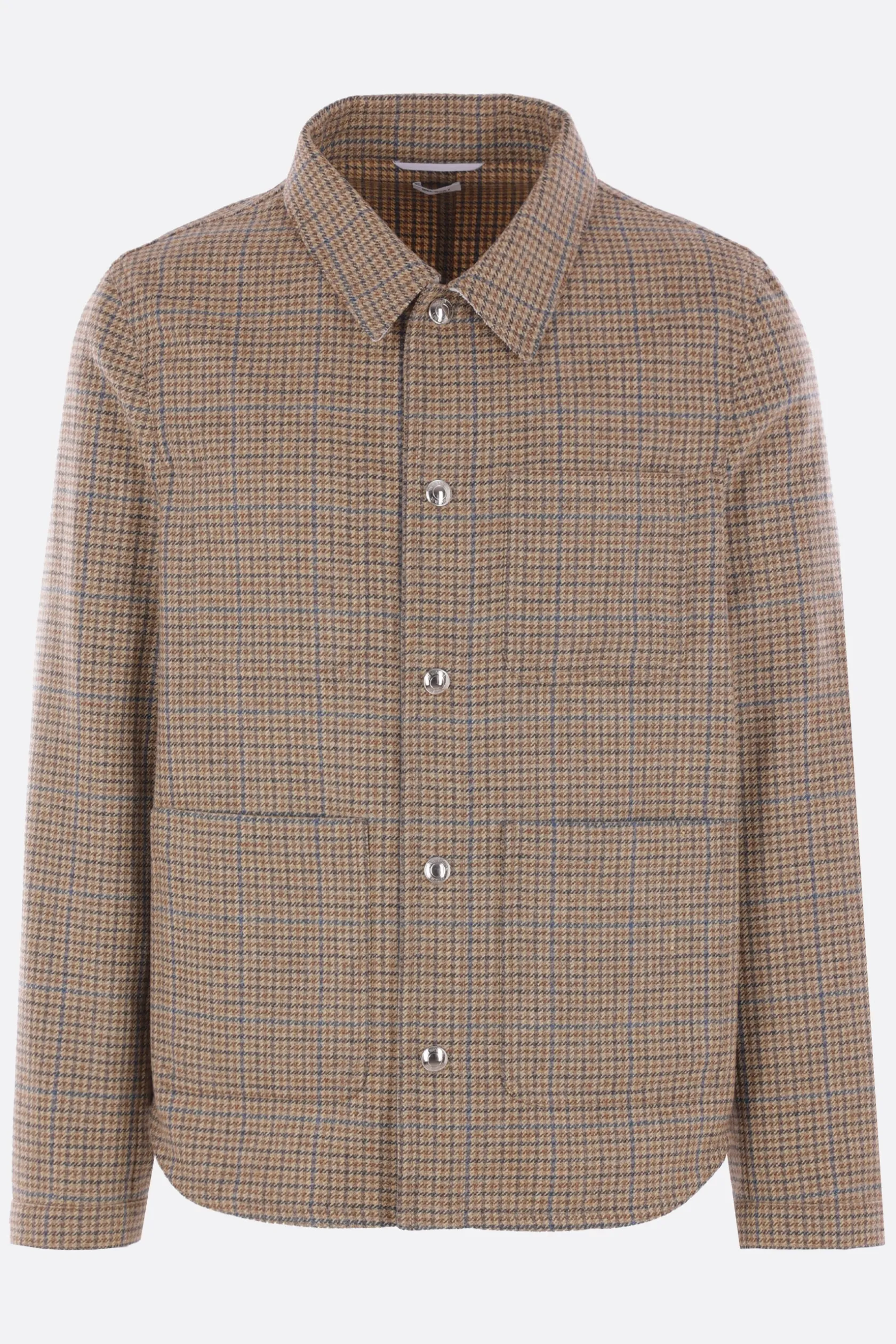 Capispalla>THOM BROWNE giacca-camicia in tweed Marrone
