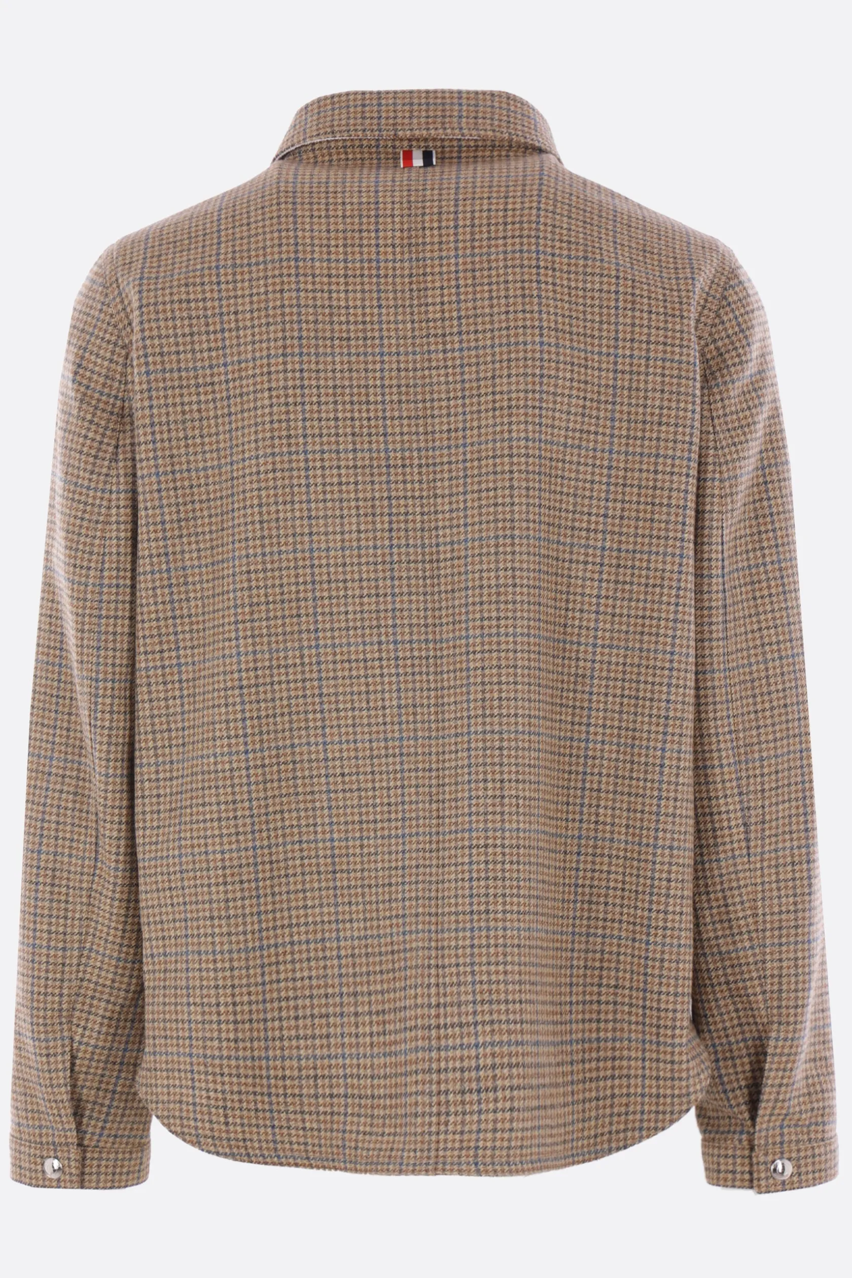 Capispalla>THOM BROWNE giacca-camicia in tweed Marrone