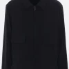 Capispalla>YOHJI YAMAMOTO giacca-camicia in twill Nero