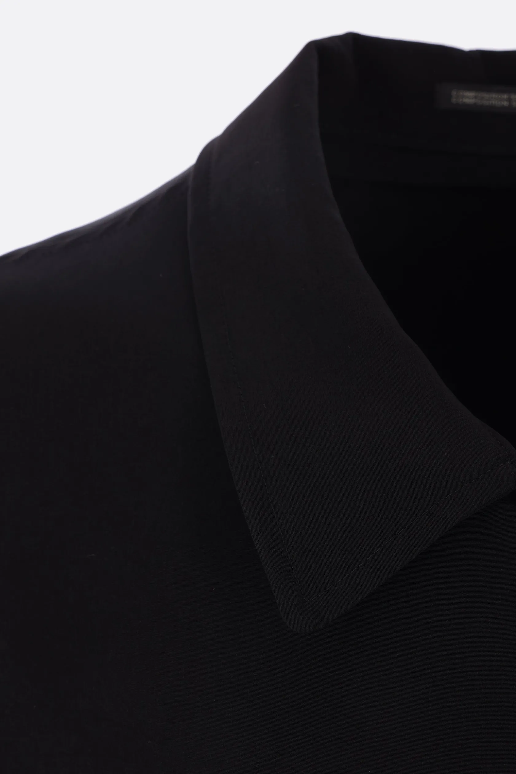 Capispalla>YOHJI YAMAMOTO giacca-camicia in twill Nero