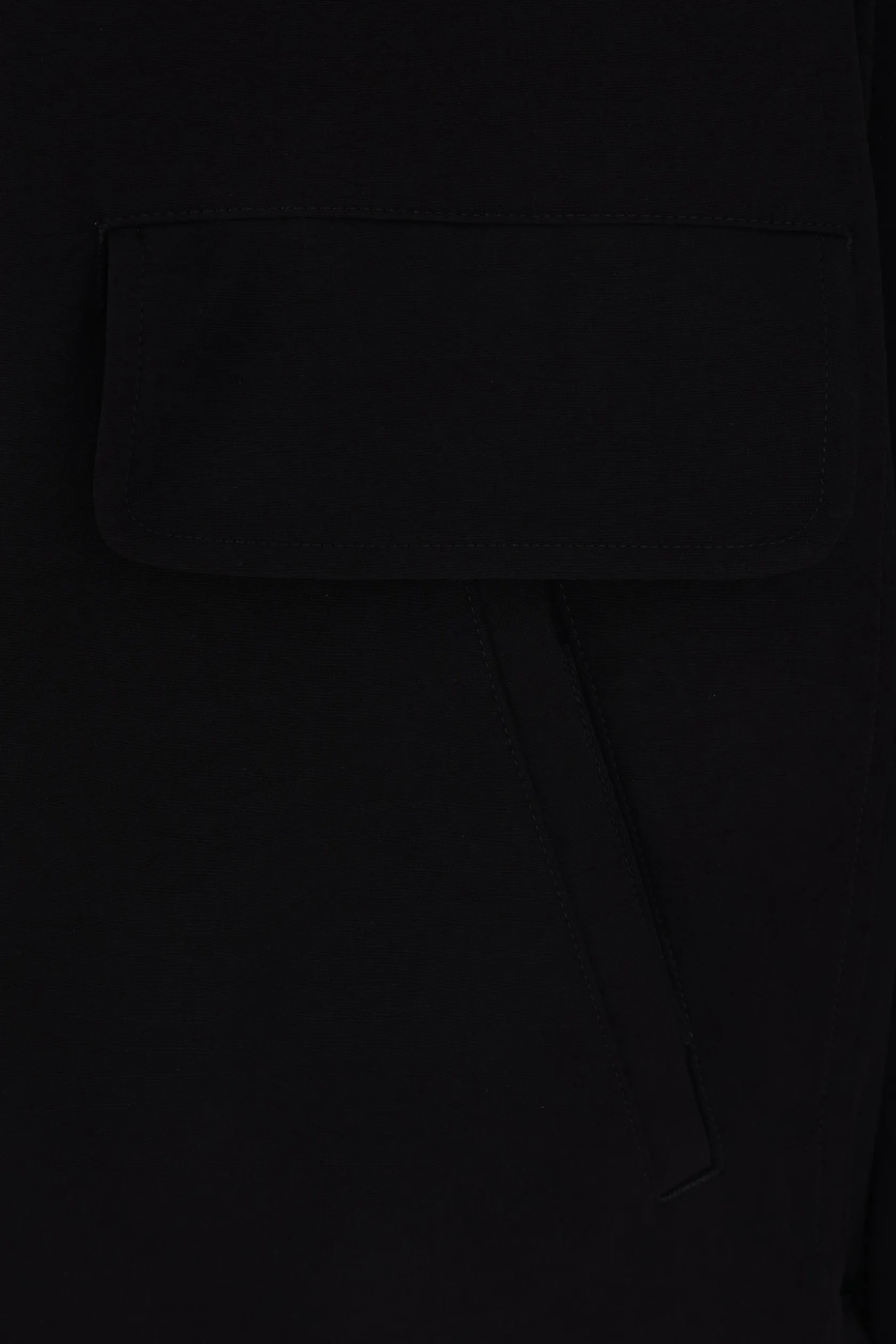 Capispalla>YOHJI YAMAMOTO giacca-camicia in twill Nero