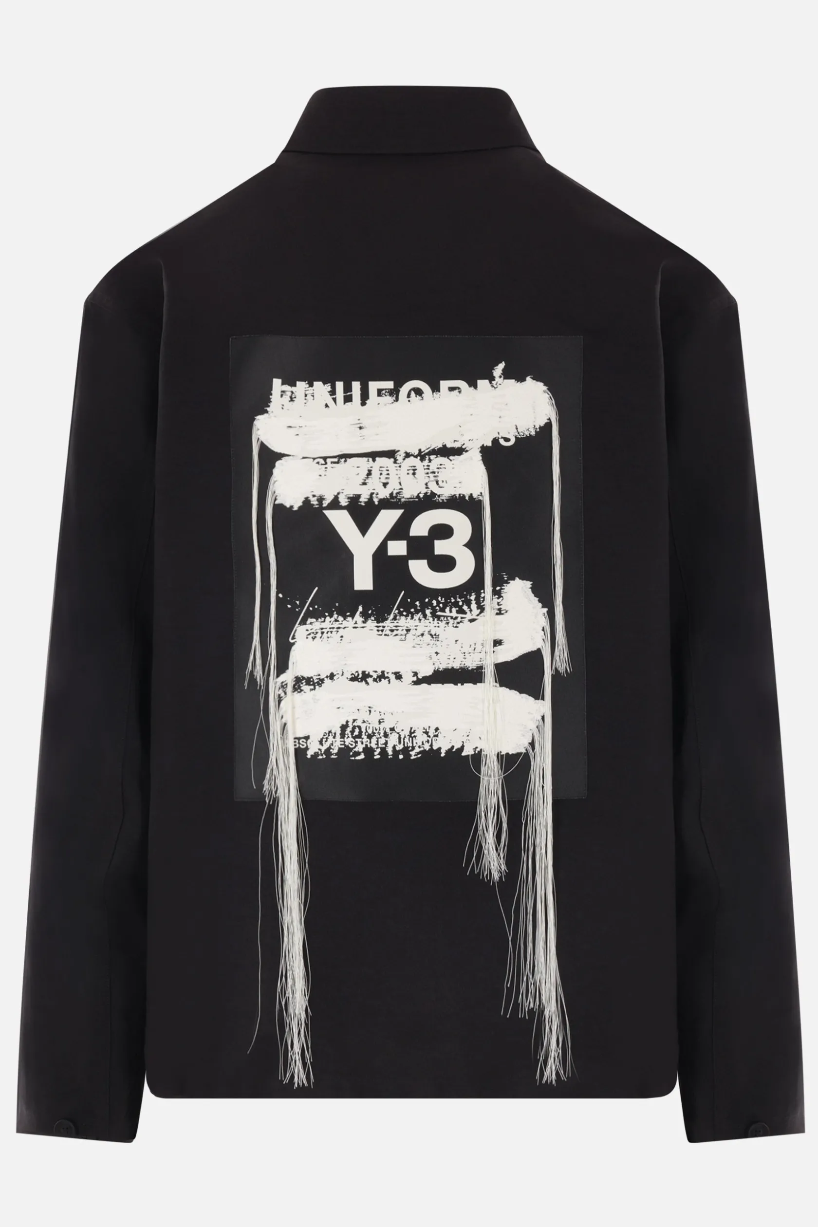 Capispalla>Y-3 giacca-camicia in twill patch Sport Uniform Nero
