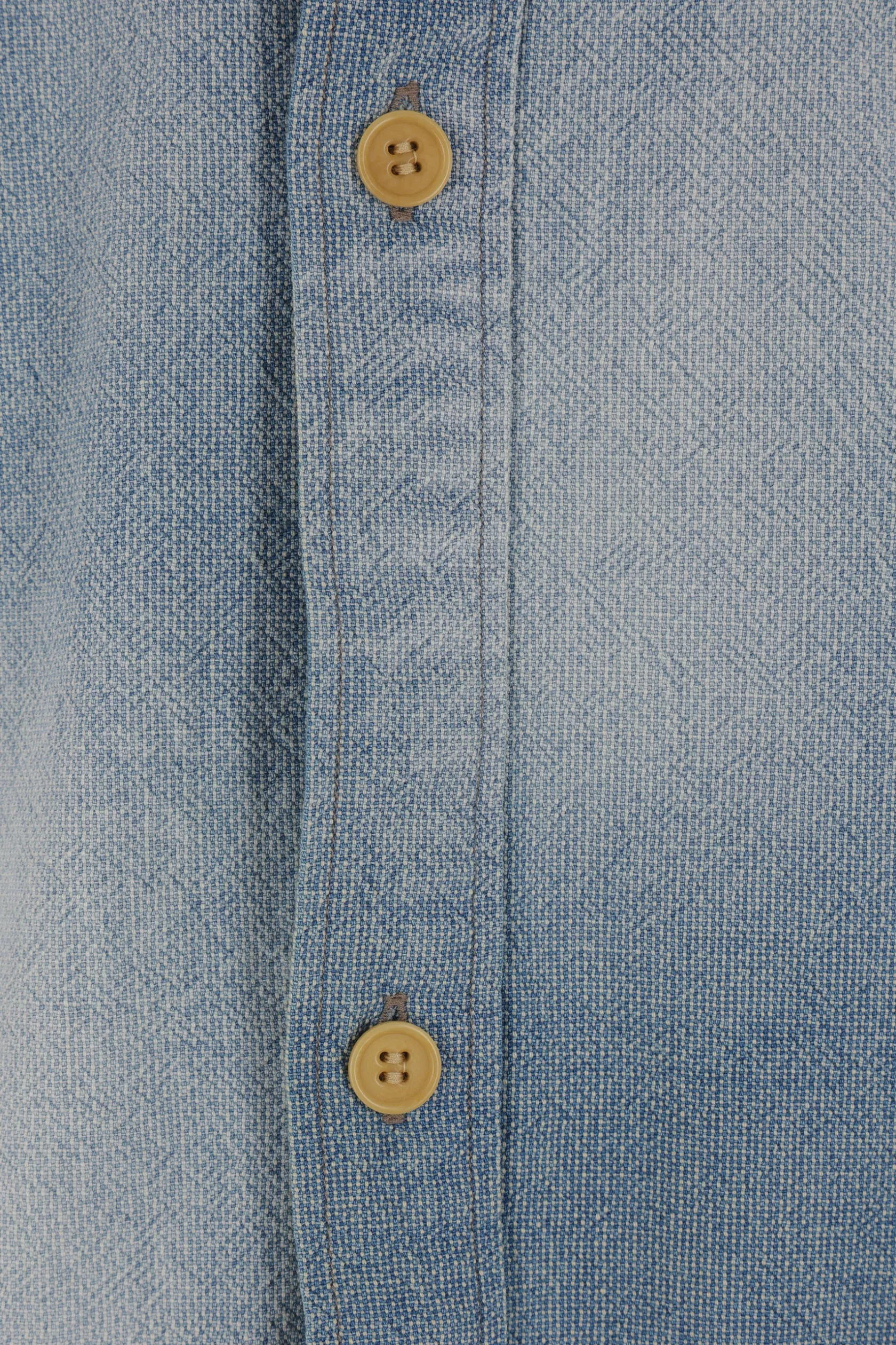 Capispalla>TAIGA TAKAHASHI giacca-camicia Palaka in cotone Blu