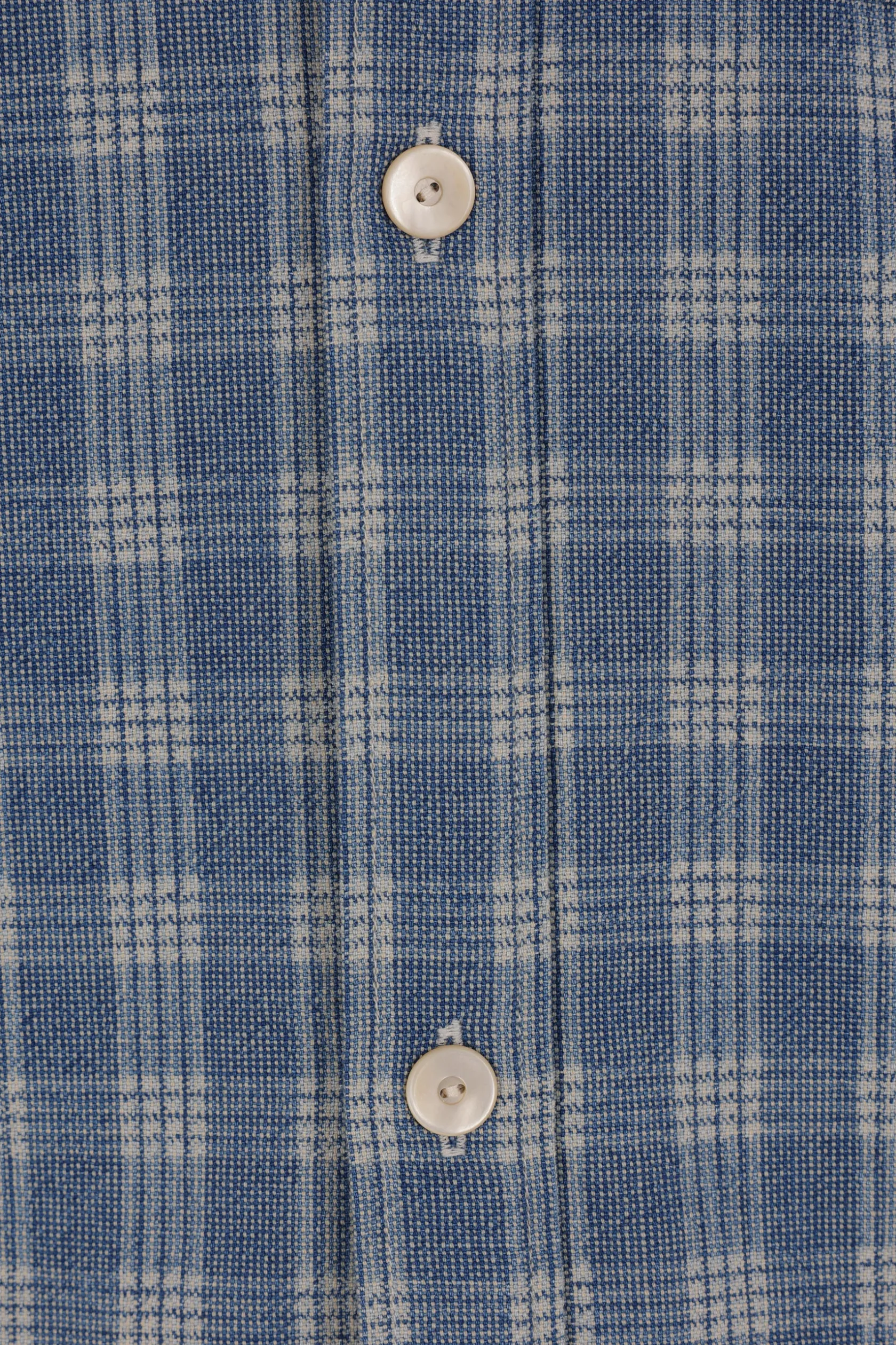 Capispalla>TAIGA TAKAHASHI giacca-camicia Palaka in cotone check Blu