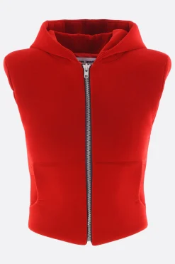Capispalla>DURAN LANTINK gilet imbottito in velluto di neoprene Rosso