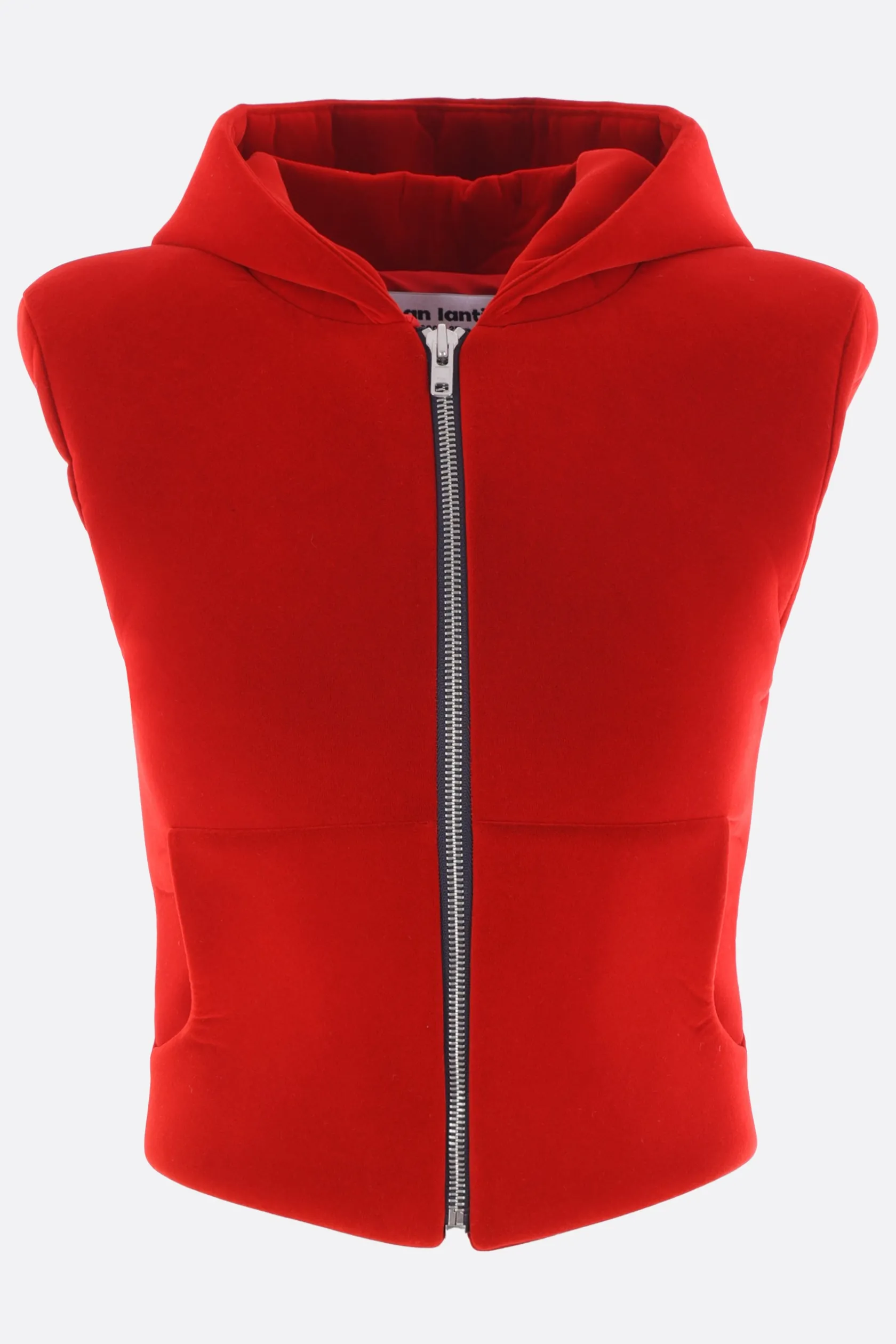 Capispalla>DURAN LANTINK gilet imbottito in velluto di neoprene Rosso