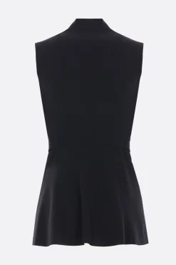 Capispalla>RICK OWENS gilet Strutter in lana Nero