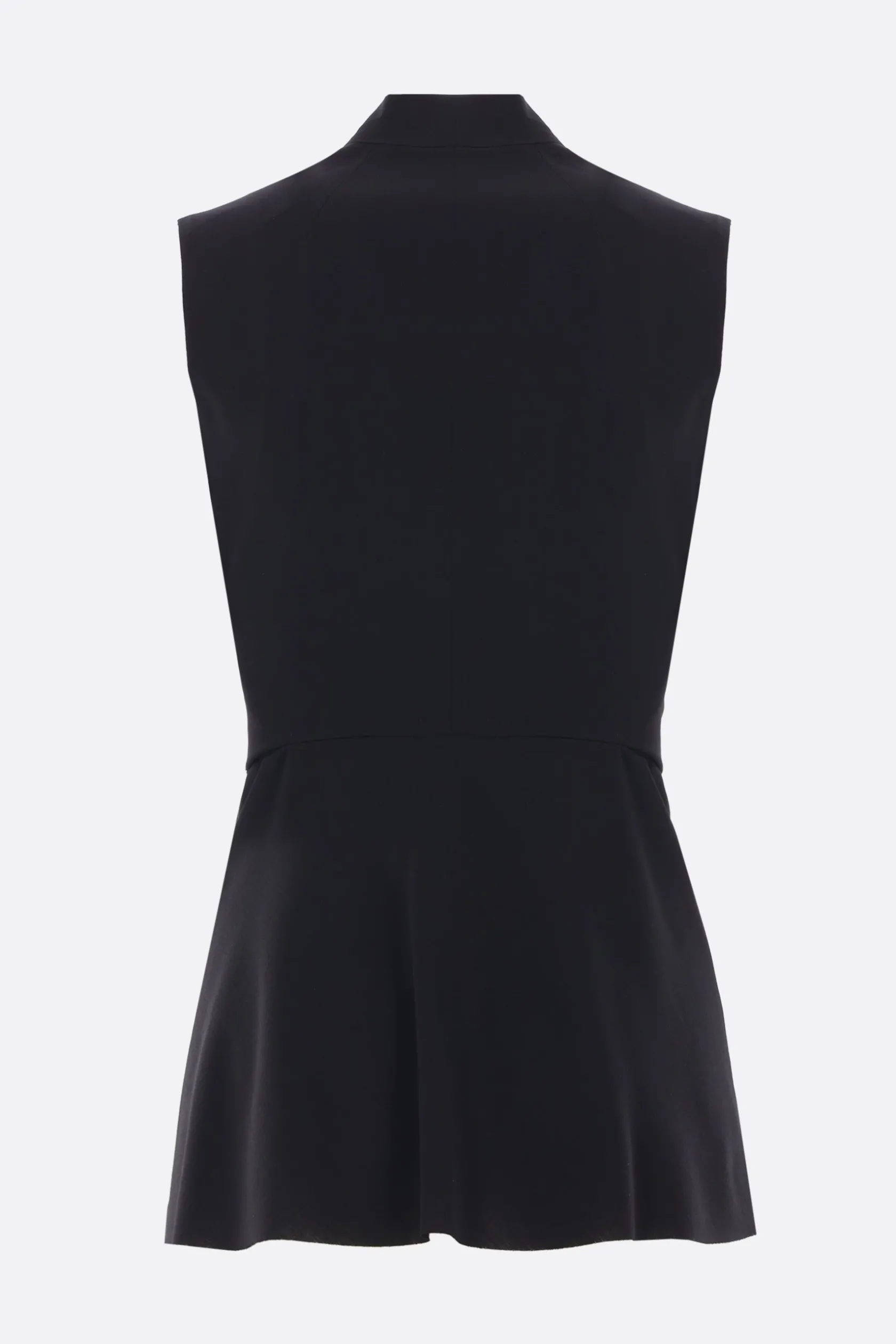 Capispalla>RICK OWENS gilet Strutter in lana Nero
