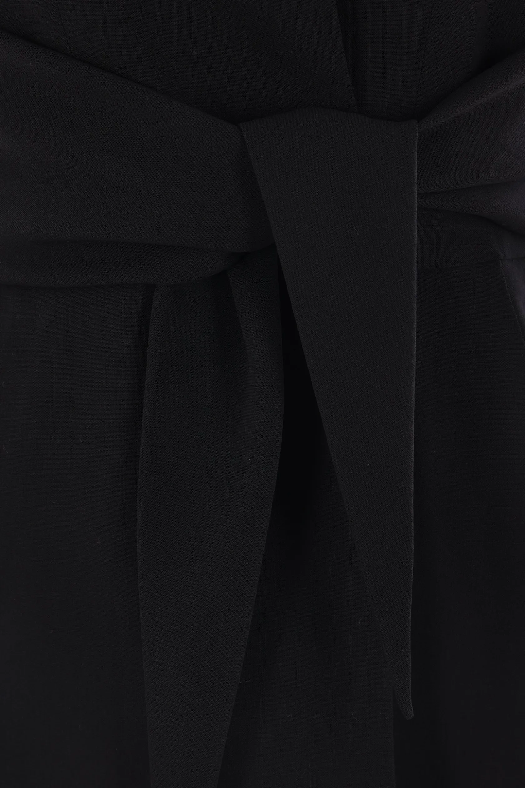 Capispalla>RICK OWENS gilet Strutter in lana Nero