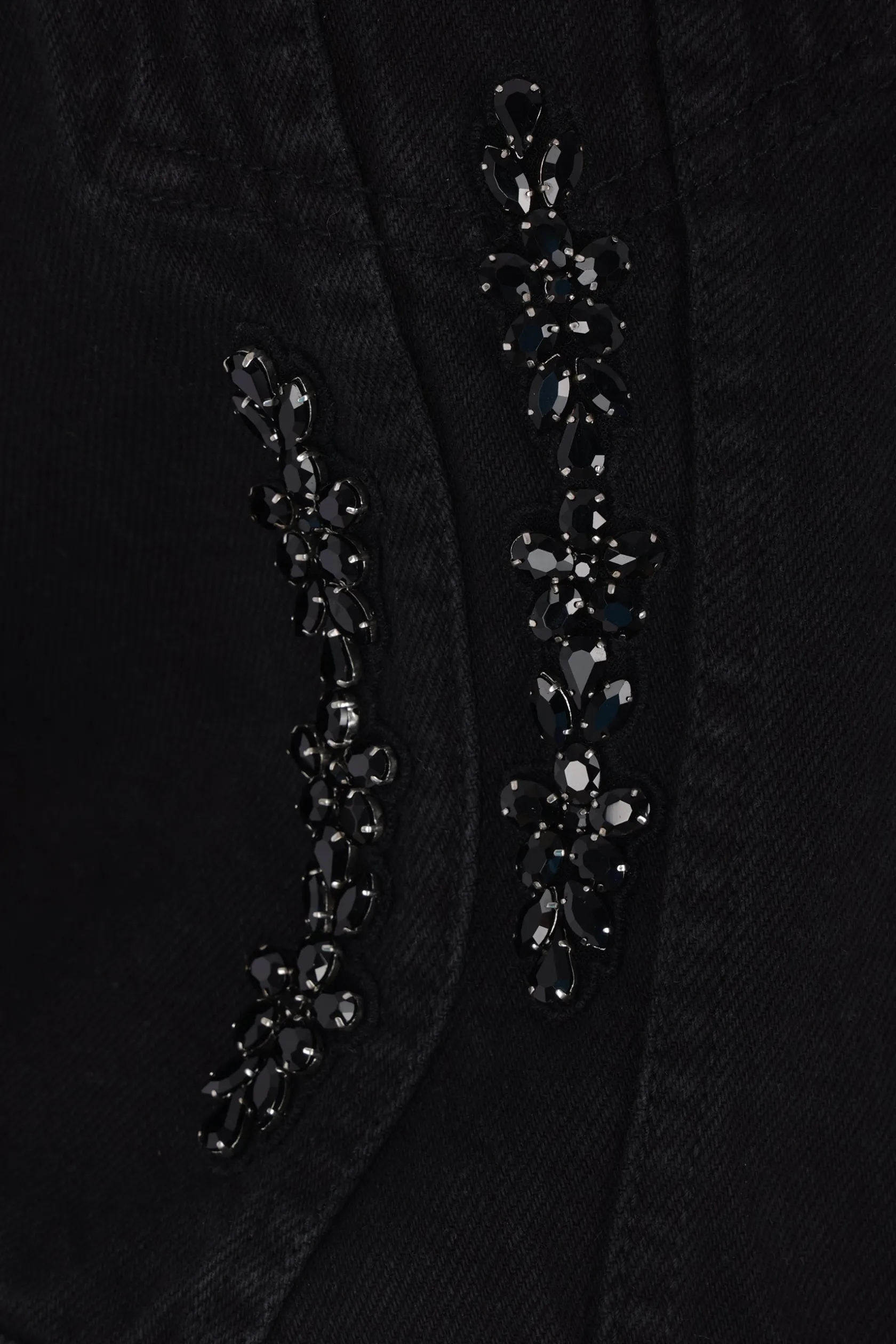 Capispalla>SIMONE ROCHA giubbotto cropped Sculpted in denim Nero