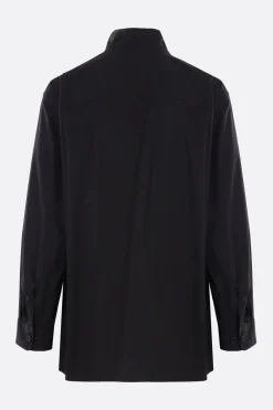 Capispalla>DRIES VAN NOTEN giubbotto Crowsen in canvas Nero