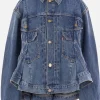 Capispalla>LEVI'S X SACAI giubbotto destrutturato in denim Blu