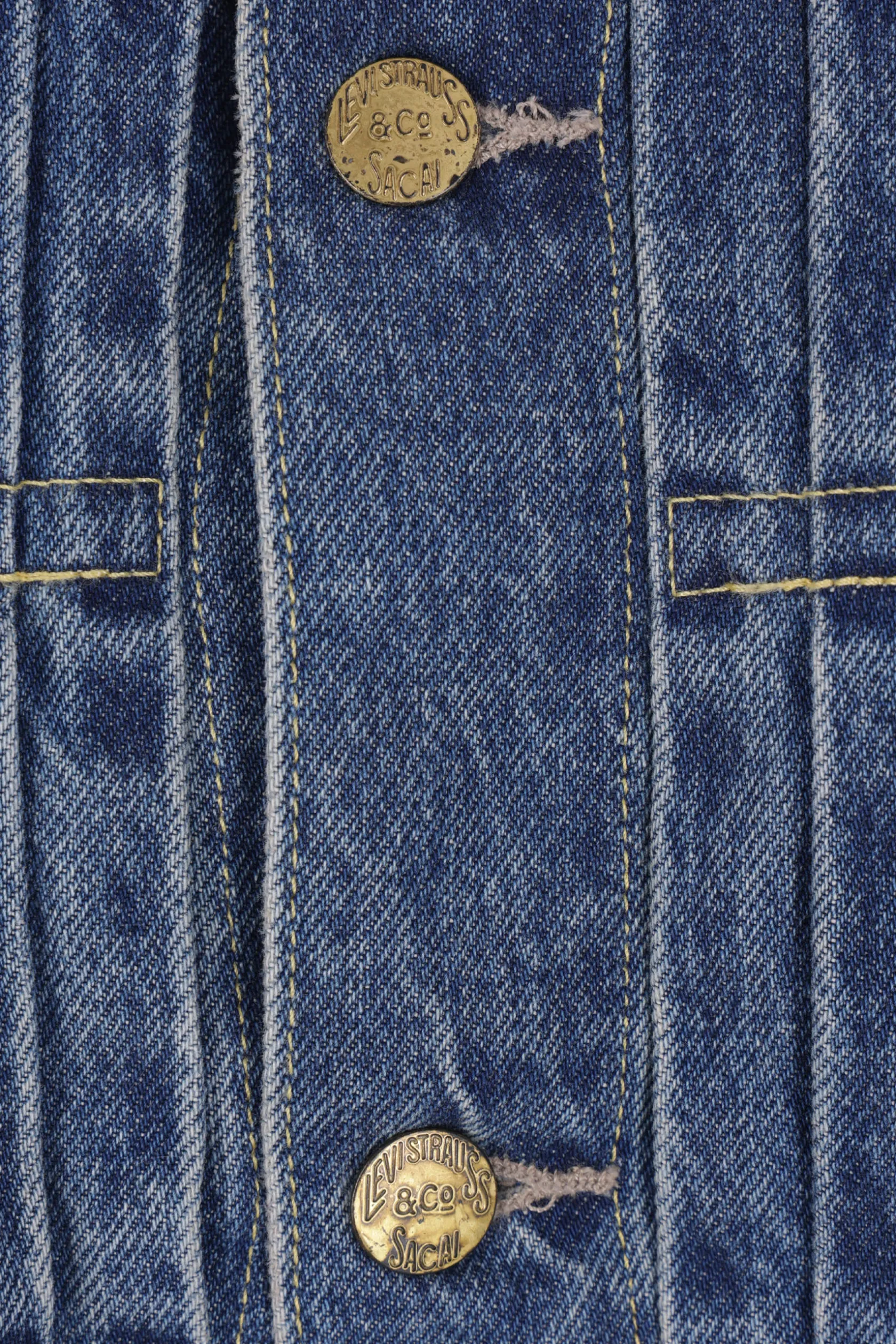 Capispalla>LEVI'S X SACAI giubbotto destrutturato in denim Blu