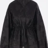 Capispalla>CECILIE BAHNSEN giubbotto full-zip Arlo in tessuto Kumo Fil-Coupé Nero