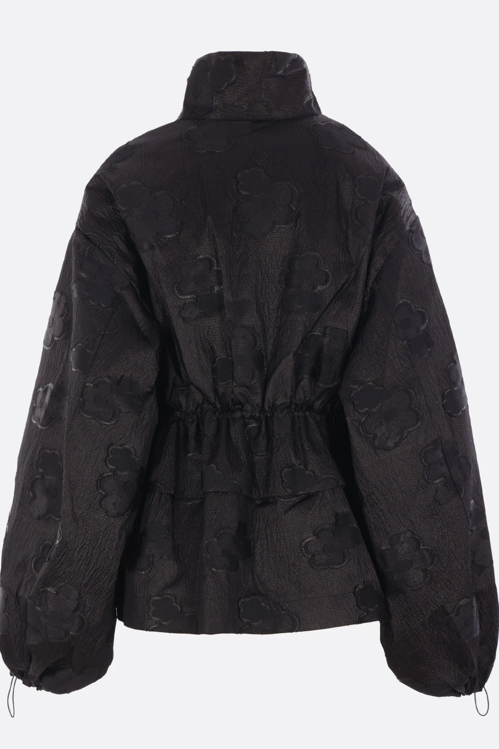 Capispalla>CECILIE BAHNSEN giubbotto full-zip Arlo in tessuto Kumo Fil-Coupé Nero