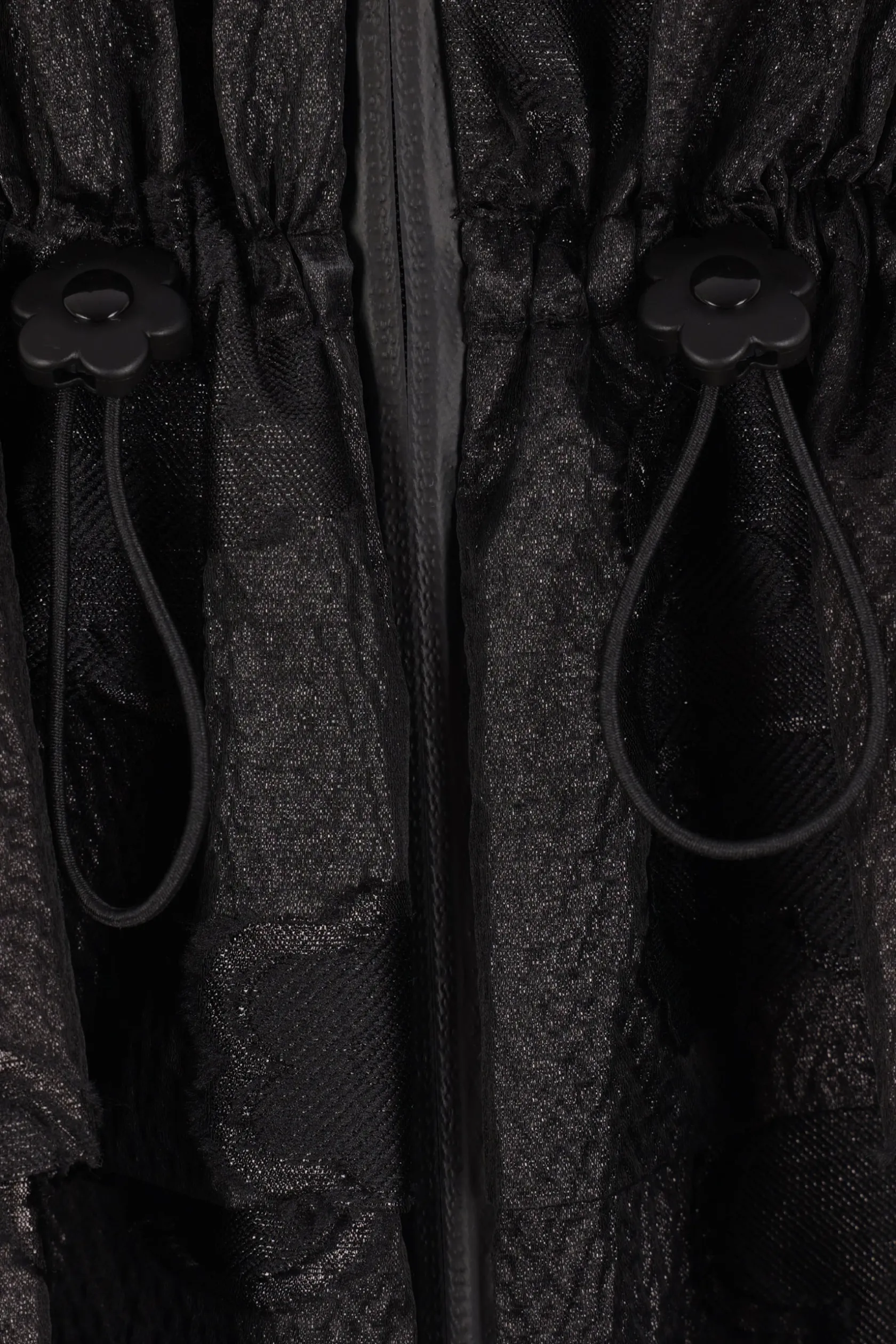 Capispalla>CECILIE BAHNSEN giubbotto full-zip Arlo in tessuto Kumo Fil-Coupé Nero