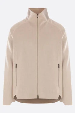 Capispalla>SEASE giubbotto full-zip Biker Double in lana Marrone