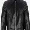 Capispalla>SÉFR giubbotto full-zip Duke in ecopelle Nero