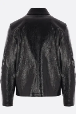 Capispalla>SÉFR giubbotto full-zip Duke in ecopelle Nero