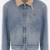 Capispalla>MAISON MARGIELA giubbotto full-zip in denim Blu