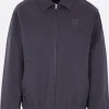 Capispalla>MAISON KITSUNÉ giubbotto full-zip in gabardine Viola