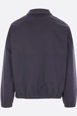 Capispalla>MAISON KITSUNÉ giubbotto full-zip in gabardine Viola