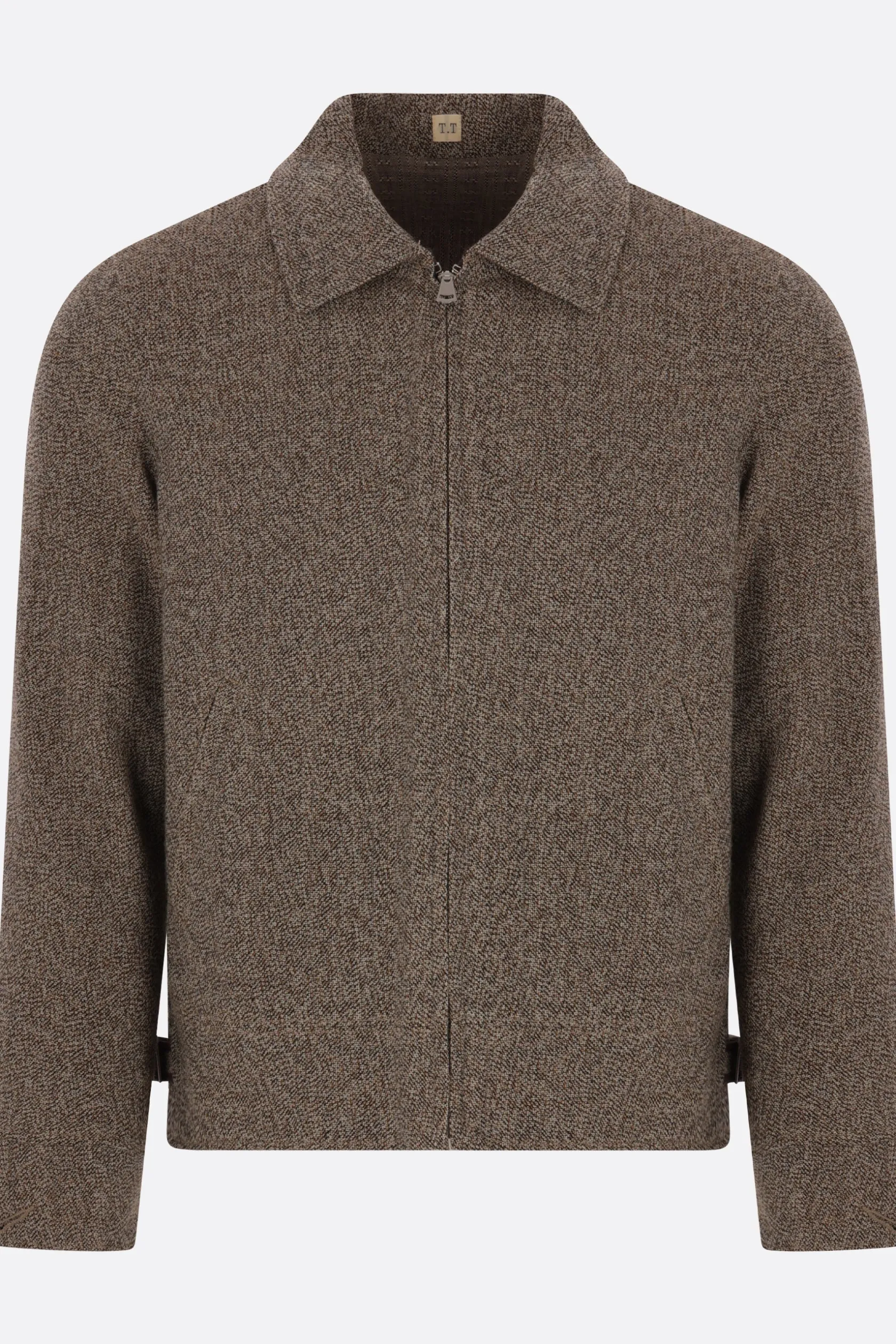 Capispalla>TAIGA TAKAHASHI giubbotto full-zip in lana Marrone