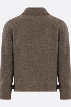 Capispalla>TAIGA TAKAHASHI giubbotto full-zip in lana Marrone