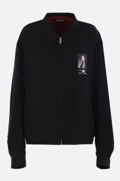 Capispalla>UNDERCOVER giubbotto full-zip in rayon Nero
