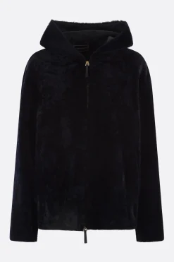 Capispalla>10 CORSO COMO giubbotto full-zip in shearling Blu