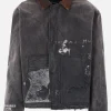 Capispalla>ENFANTS RICHES DEPRIMES giubbotto imbottito Chore in canvas distressed Nero