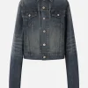 Capispalla>BALENCIAGA giubbotto in denim Blu