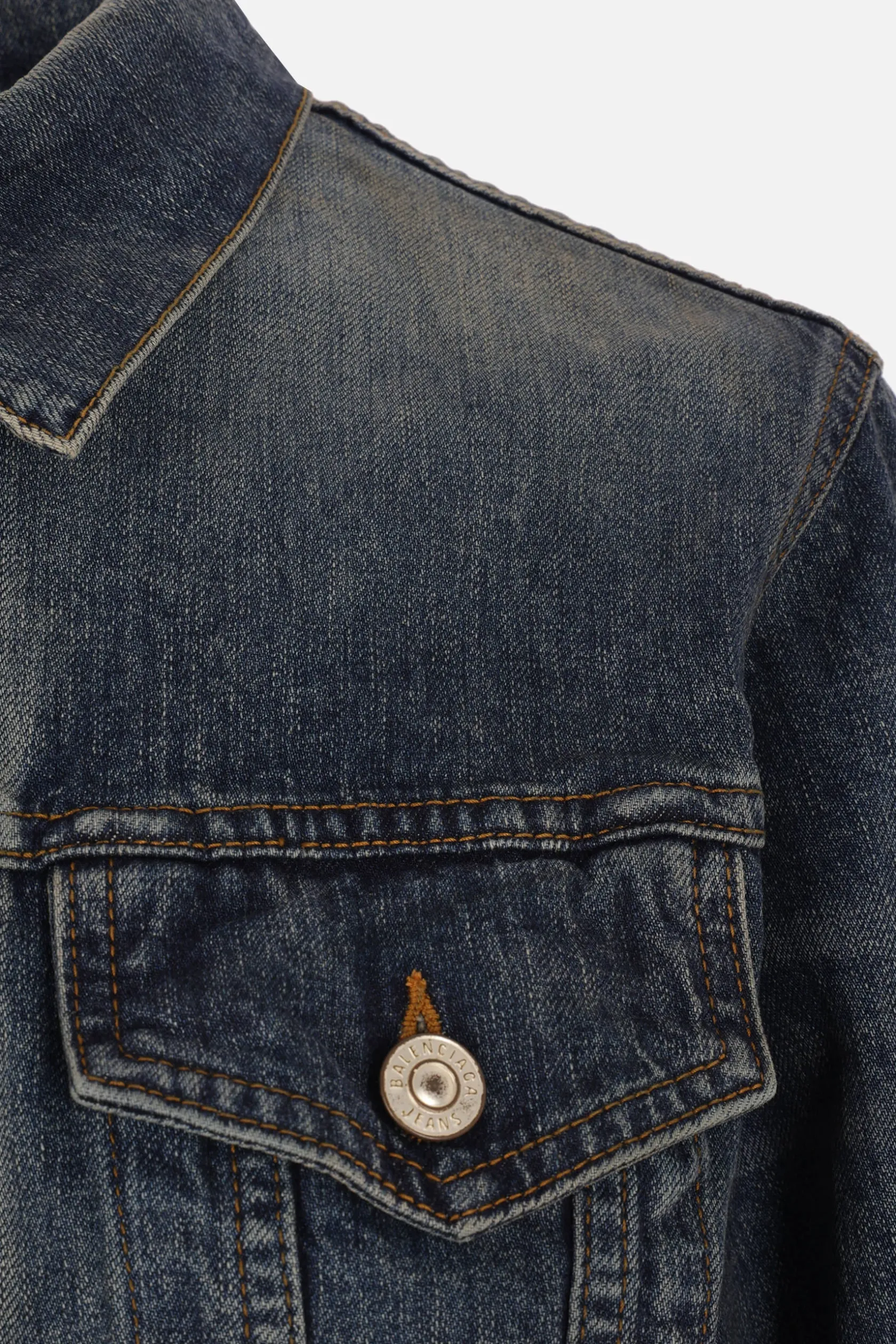 Capispalla>BALENCIAGA giubbotto in denim Blu