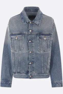 Capispalla>MM6 giubbotto in denim con cut-out Blu
