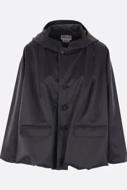 Capispalla>NOIR KEI NINOMIYA giubbotto in nylon con cappuccio Nero