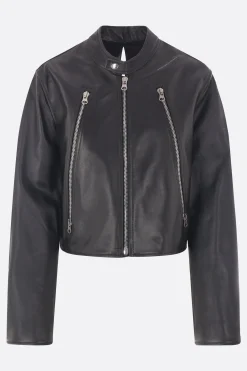 Capispalla>MM6 giubbotto in pelle twist Nero