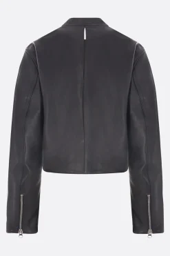 Capispalla>MM6 giubbotto in pelle twist Nero