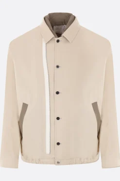 Capispalla>SACAI giubbotto in twill di cotone Neutro
