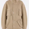 Capispalla>NICCOLÒ PASQUALETTI giubbotto oversize Carico in twill Neutro