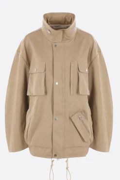 Capispalla>NICCOLÒ PASQUALETTI giubbotto oversize Carico in twill Neutro