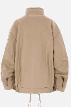 Capispalla>NICCOLÒ PASQUALETTI giubbotto oversize Carico in twill Neutro