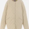 Capispalla>TOTEME giubbotto oversize in cotone trapuntato Neutro
